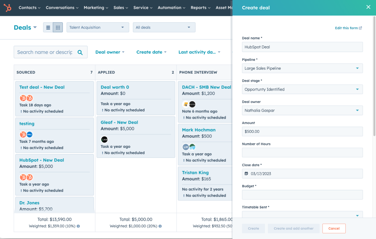 HubSpot CRM screenshot & Video